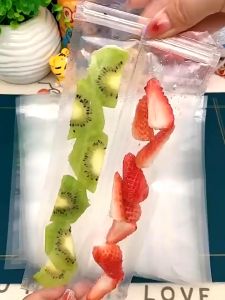 100pcs Kantong Cetakan Popsicle DIYEs Krim PopsiclePlastik Es LilinKantong cetakan Es loli