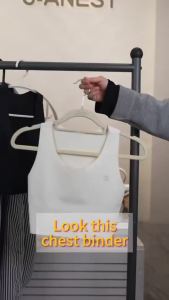 332Pcs Seamless Chest Binder Pullover Breast Binder Super Thin Sports Bra Shapwear Tomboy