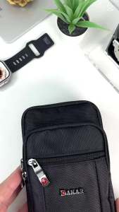 DAKAR (แถม สายสะพาย) กระเป๋าใส่มือถือ คาดเอว สะพาย ขนาด 5 - 7 นิ้ว รหัส 050 ซองใส่โทรศัพท์