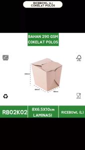 Food Pail L-8X6.5X10 Paper Bowl (Isi 20 pcs-RB2K2)