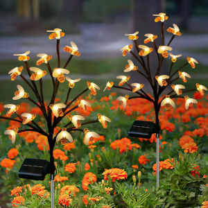 20 LED Solar Powered Outdoor Lights Lawn Lamp Garden Tree LED Balls Bees Ground Plug Light Landscape Waterproof Light 203