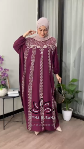 Kaftan Motif Dendana Rayon Premium Jumbo Ld 180cm