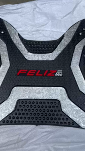 THẢM XE MÁY ĐIỆN VINFAST FELIZ NEO ĐEN DÀY MÀU BẠC KIỂU INDO 2025