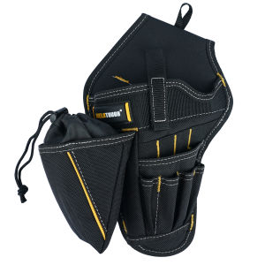 Drill Holster Impact Driver Holster with Bit Pouch Heavy Duty Impact Holster for Tool Belt