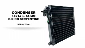แผงแอร์ 14×14 นิ้ว หนา 44 มิลลิเมตร โอริง แบบเซอร์เพนไทน์ CD0229 CONDENSER 14x14 44mm SERPENTINE คอยล์ร้อน serpentine รังผึ้งแอร์ แผงคอยล์ร้อน