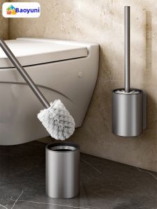 Baoyouni | Wall-Mounted No-Drill Toilet Brush with Long Handle for Comprehensive Cleaning