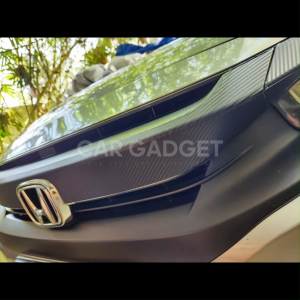 Honda Civic X Front Grill Cover Protector Sticker Upper Bumper Grille Trim For Civic FCCar Gadget (2016 - 2021)