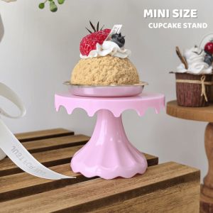 1Pc 4.7Inch Plastic Dessert Table Display Set Cake Stands Cupcake Holder Serving Trays Versatile Design for Birthday Parties