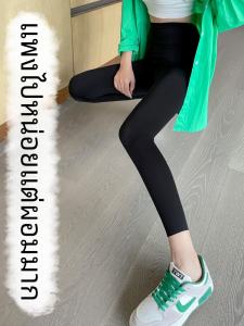 กางเกงโยคะขาสั้นเอวสูงสำหรับผู้หญิง ทรงสลิมฟิต ทรงเข้ารูป กางเกงโยคะผ้าฝ้ายผสมสำหรับฤดูร้อน ใส่ได้ทั้งในและกลางแจ้ง ชุดออกกำลังกาย ชุดโยคะ ชุดว่ายน้ำ