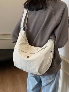 Large Capacity Dumpling Shaped Crossbody Bag for Women Commuter Simple Fashionable Single Shoulder Bag Casual Style Backpack