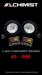 Loa Component Car Audio Alchimist AS-G65– Bass mạnh Treble sáng - Âm Thanh Cao Cấp Cho Xe Ô Tô Màng Nhôm Trắng Sang Trọng Công Suất RMS 60W Mạnh Mẽ