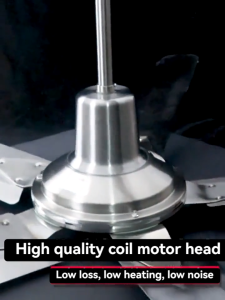 56-Inch Stainless Steel Ceiling Fan 140CM Big Ceiling Fan Household Commercial Electric Ceiling Fan