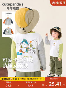 Spring Autumn Cartoon Long Sleeve Baby Clothes Boys Girls Childrens T-shirts Underwear Tops Cotton Casual Normal Fit