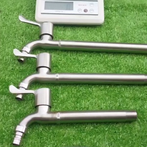 Vòi nước tăng áp INOX 304 lõi đồng dài 30cm trọng lượng 340gram kèm 2 đầu nối máy giặt