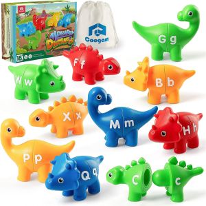Đồ Chơi Giáo Dục ABC Dinosaur Alphabet Matching Letters Fine Motor Skills Dinosaur Letters Counting Pattern Matching Educational Toys