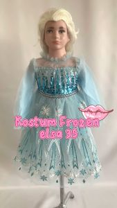 Kostum Frozen Elsa 35 Dress Princess Manik Baju Anak Tangan Panjang Import
