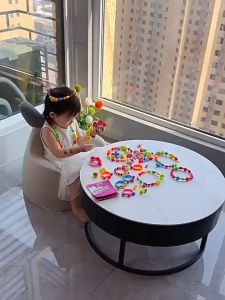 COD😀ชุดลูกปัด Diy การฝึกสมาธิ มือเด็ก แฮนด์เมด สร้อยคอ สร้อยข้อมือ ของเล่นเพื่อการศึกษา ของเล่นเด็ก