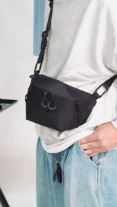 Fertig - Palisades 0.3 Waist Bag Black - Tas Pinggang & Selempang Pria Hitam Stylish & Fungsional