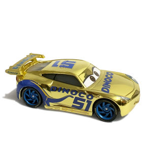 Takara Tomy | Cars 3 Toy Car NO.51 Piston Cup Racer Gold And Silver Plated Version Cruz Ramirez Alloy Diecast Model Childrens Toy Cars
