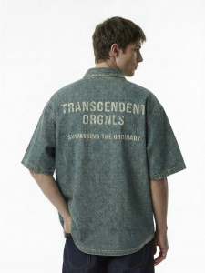 Jack Jones | Breathable Washed Loose Print Mens Summer Shirt