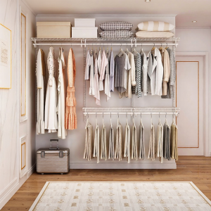 PONIE | Metal Double Door Full Hang Wardrobe