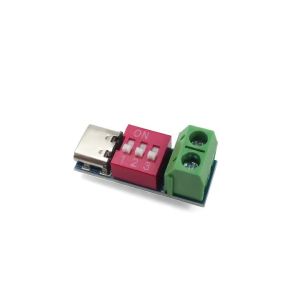 Mô-đun Kích Hoạt PD Type-C Bộ Kiểm Tra Sạc Nhanh 5-20V Có Thể Điều Chỉnh USB-C Máy Dò Nguồn Điện Vôn Kế Cho Power Bank 100W PD3.0 QC4+