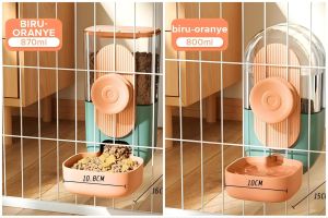 TEMPAT MAKAN & MINUM AUTOMATIC MODEL GANTUNG UNTUK KUCING/ANJING/KUCING/KELINCI