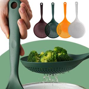 Large Colander Household High Temperature Resistant Long Handle Spoon Dumpling Noodles Non-stick Colander for Kitchen Cooking Tools