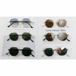 3‑Pack Women Polygonal Metal Frame Fashion Glasses Elegant Trendy Lenses for Daily Commute & Streetwear