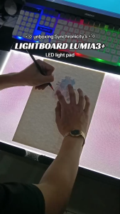 Synchronicity Digitools LUMIA+ Series - A4 A3 A5 LED Light Pad - 3-Color Mode ANTI-GLARE & BLUE-LIGHT Protection - Dimmable USB Tracing Board for Drafting Drawing Engineering Architecture Plates | Safely Wrapped | LUMIA3+ LUMIA4+ Synchronicity Select