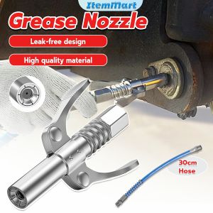 ItemMart Heavy-duty Quick Release Grease Gun High Pressure Grease Nozzle 30cm Hose