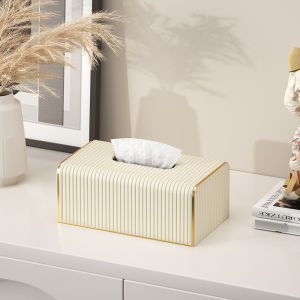 Large leather tissue box napkin holder suitable for living room bedroom desk kitchen dressing table modern and simple napkin box