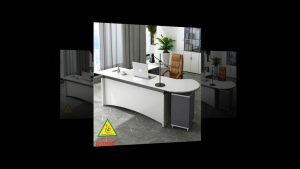 Bàn giám đốc gỗ MDF đơn giản  phong cách hiện đại BGD410 - NỘI THẤT LẮP RÁP VIENDONGADV