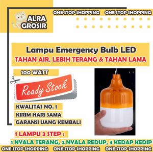 Lampu Emergency Bulb LED Indoor Outdoor Rechargeable - Lampu Darurat LED Bulb 100 Watt