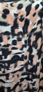 เกาหลี ผ้ายืดITYพิมลาย ผ้าม้วนตัดแบ่งเป็นเมตรผ้าหน้ากว้าง60"ลายเสือส้ม สวย เนื้อดี