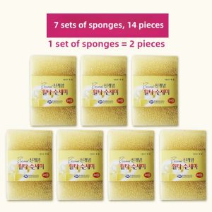 Non-Stick Sponge Dishcloth Natural Gourd Fiber Scrubber Kitchen Cleaning Tool Pot Brush Dishwashing Cloth Scouring Pad