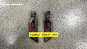 SEMSPEED Motorcycle CNC Rear Footpegs Foot Rest Pegs Footrests Matting For Zontes 150X 2026