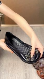 Sepatu Pita Wanita & Clarkts Flat Kulit Melati Tinggi 5cm