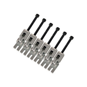 6pcs Electric Guitar Double Locking System Locked String Saddles Tremolo Bridge Black/Chrome/Gold