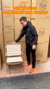 Ghế Xếp Cắm Trại Tabalo Kermit Khung Nhôm Ghế Gấp Gọn Sử Dụng Quán Cafe Camping Chill Ban Công