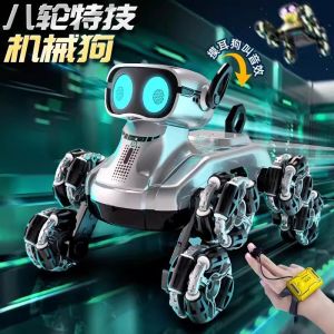 Smart Remote Control Robot Dog Trick Toy for Children Hand Gesture Sensing Mechanical Pet Dog Gift for Little Boys