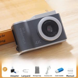 High Definition Digital Camera for Students Portable Retro Female Model New 2025 Gift Card Camera Easy to Use Digital Camera