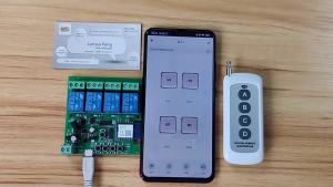 Công Tắc Thông Minh Tuya Mô-đun Rơle 4 Kênh 7-32V 12V 220V 85-250V Tương Thích Với Ứng Dụng Tuya Smart Life Alexa Google Home Automation