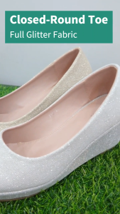 GF Shoe Glitter Wedge Pumps G 715-2