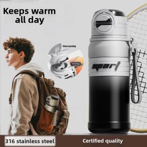 UBT | Large Capacity 316 Stainless Steel Straw Insulated Mug for Men and Students