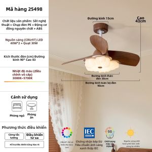 FANCY LAMP CLUB | Đèn Quạt cánh Hoa Kiểu Cổ Điển Mịn Màng