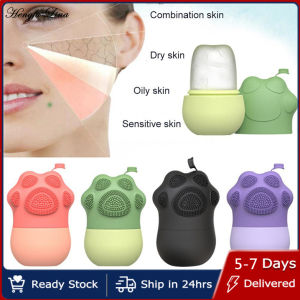 Hengfa Lina Reusable Icing Rolling Trays Silicone Ice Mold Face Massager Contouring Eye Roller Freezable Face Lifting Skin Care Tools 1Pcs