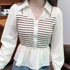 🔥[C360] Áo len nữ Montoghi QC phong cách GILE VẠT BÈO phối dây mảnh và nút tim NHÚN EO - Kholenqc