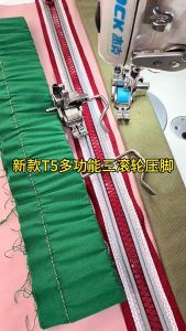 Chân vịt chống nhăn T5 đa năng 5 trong 1 điều chinh dẫn hướng dùng cho máy may 1 kim công nghiệp(GIÁ 1 BỘ)