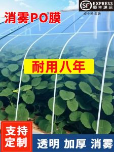 หนาขึ้น ฟิล์มพลาสติกการเกษตร Dripless พิเศษสําหรับการเพาะพันธุ์ผักฉนวนเรือนกระจก โปร่งแสง ฟิล์ม PO ต่อต้านวัย